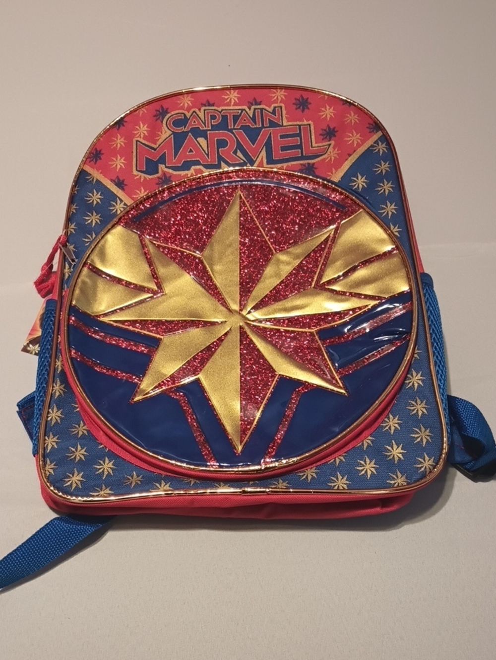 Captain Marvel Backpack - Red, Blue & Gold